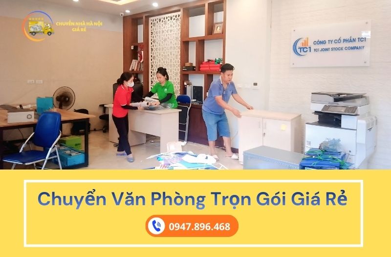 Chuyển văn phòng trọn gói giá rẻ - nhân viên đóng gói và vận chuyển đồ văn phòng