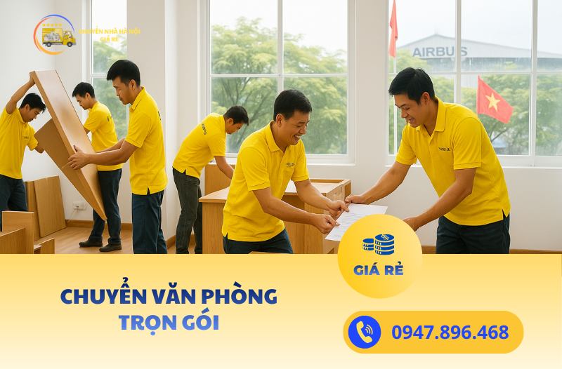 Dịch vụ chuyển văn phòng trọn gói tại Hà Nội