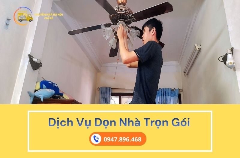 Dịch vụ dọn nhà trọn gói - nhân viên tháo lắp đồ điện