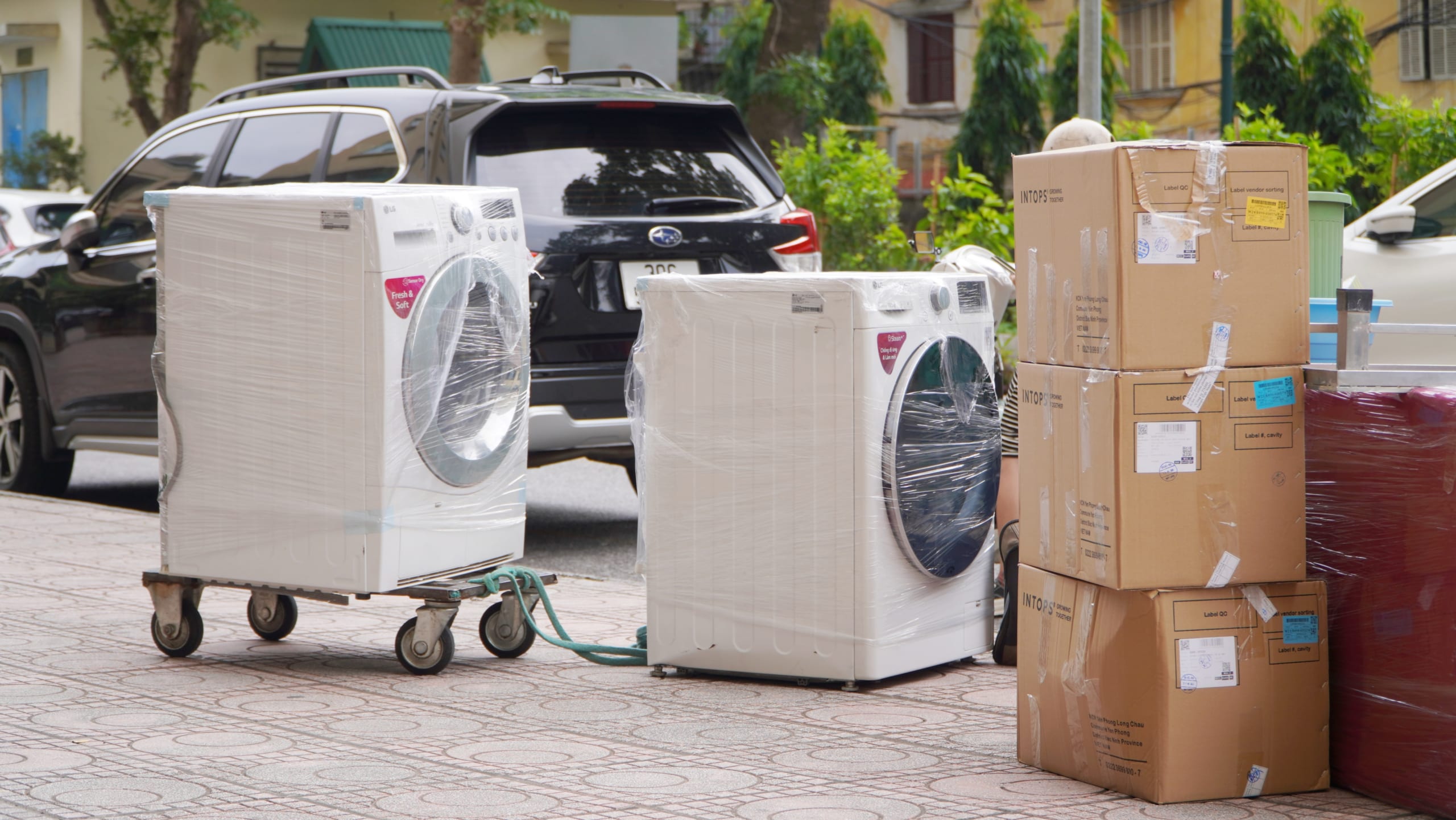 Hình ảnh vật tư đóng gói thực tế