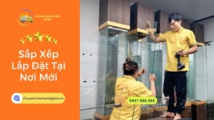 Sắp xếp lắp đặt tại nơi mới trong dịch vụ chuyển văn phòng