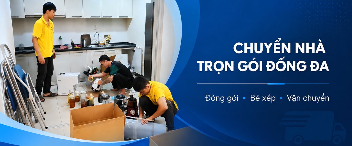 Dịch vụ chuyển nhà trọn gói Đống Đa - đóng gói đồ đạc