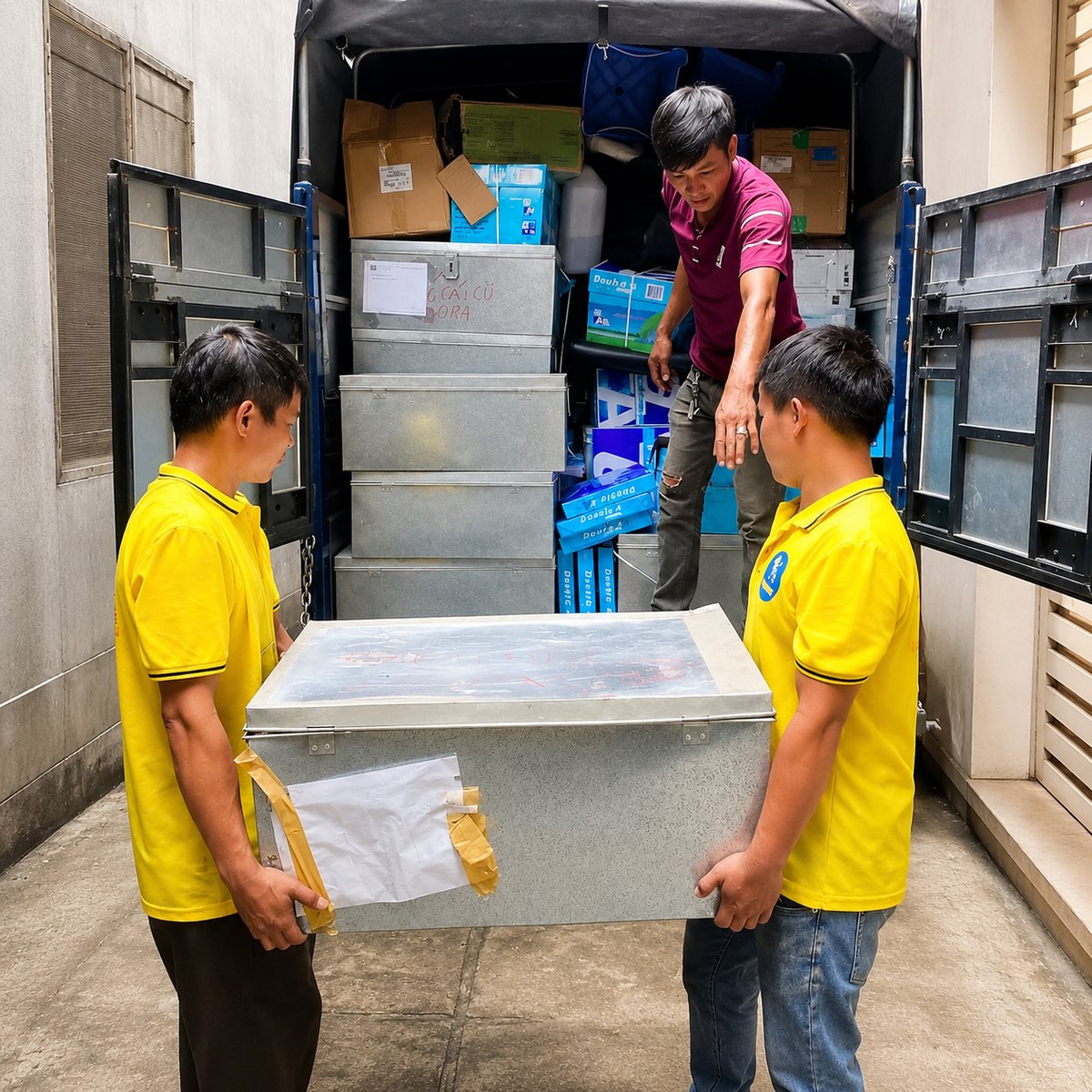 Chuyển nhà trọn gói Đống Đa - bốc xếp đồ lên xe