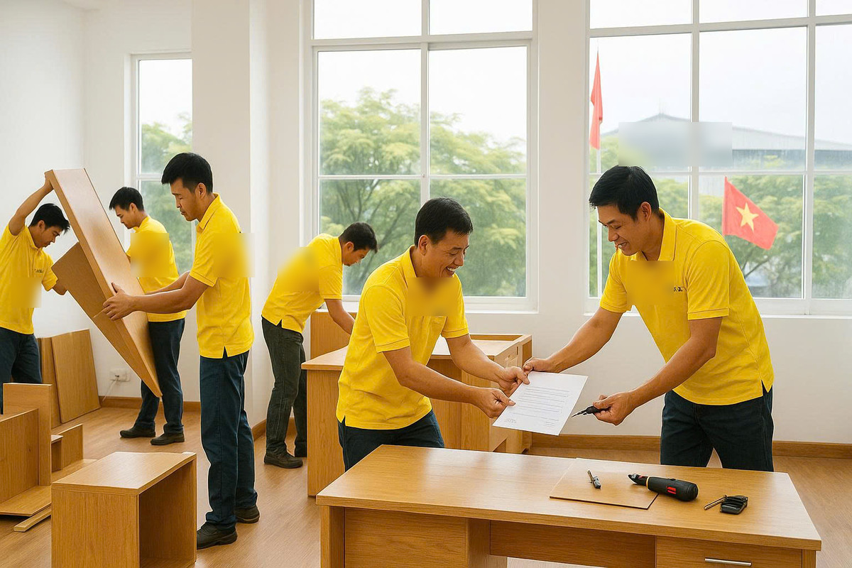 Tháo lắp nội thất khi chuyển nhà trọn gói Hoàng Mai
